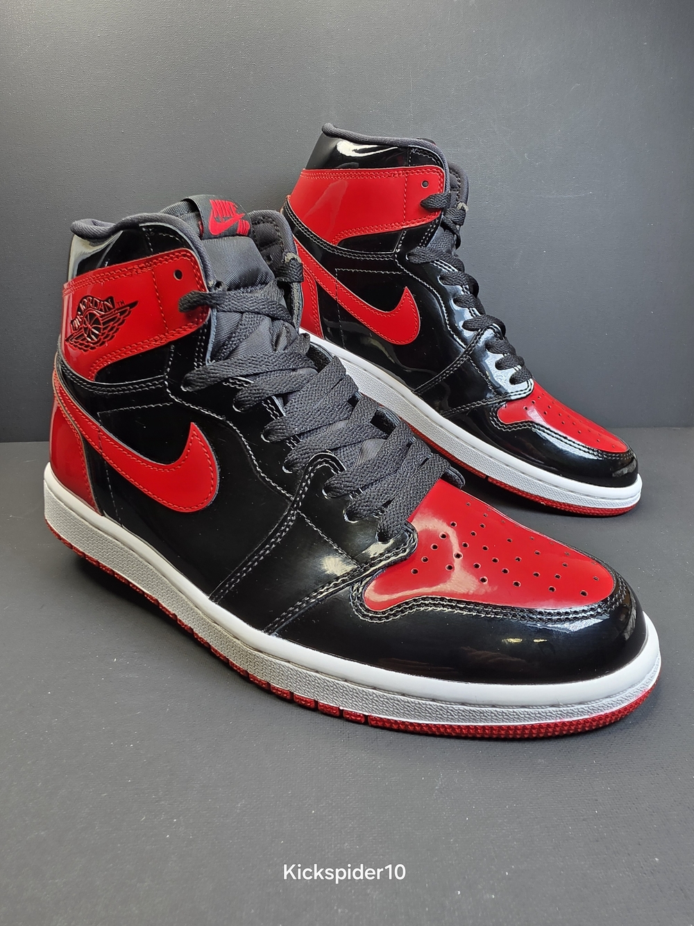 Nike Air Jordan 1 Retro High OG Patent Bred 555088-063 Men Size 10 OG All Clean